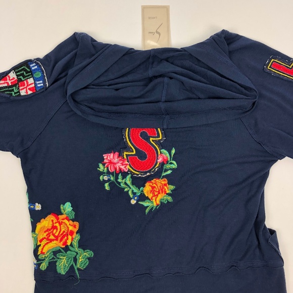 La Seine women's blue size XL zip front cardigan - Picture 8 of 8